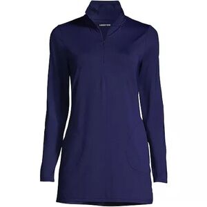 Land’s End Quarter Zip Long Sleeve mini dress